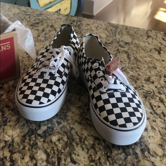 Vans Shoes - Vans Checkerboard Authentic Platform size W 10.5